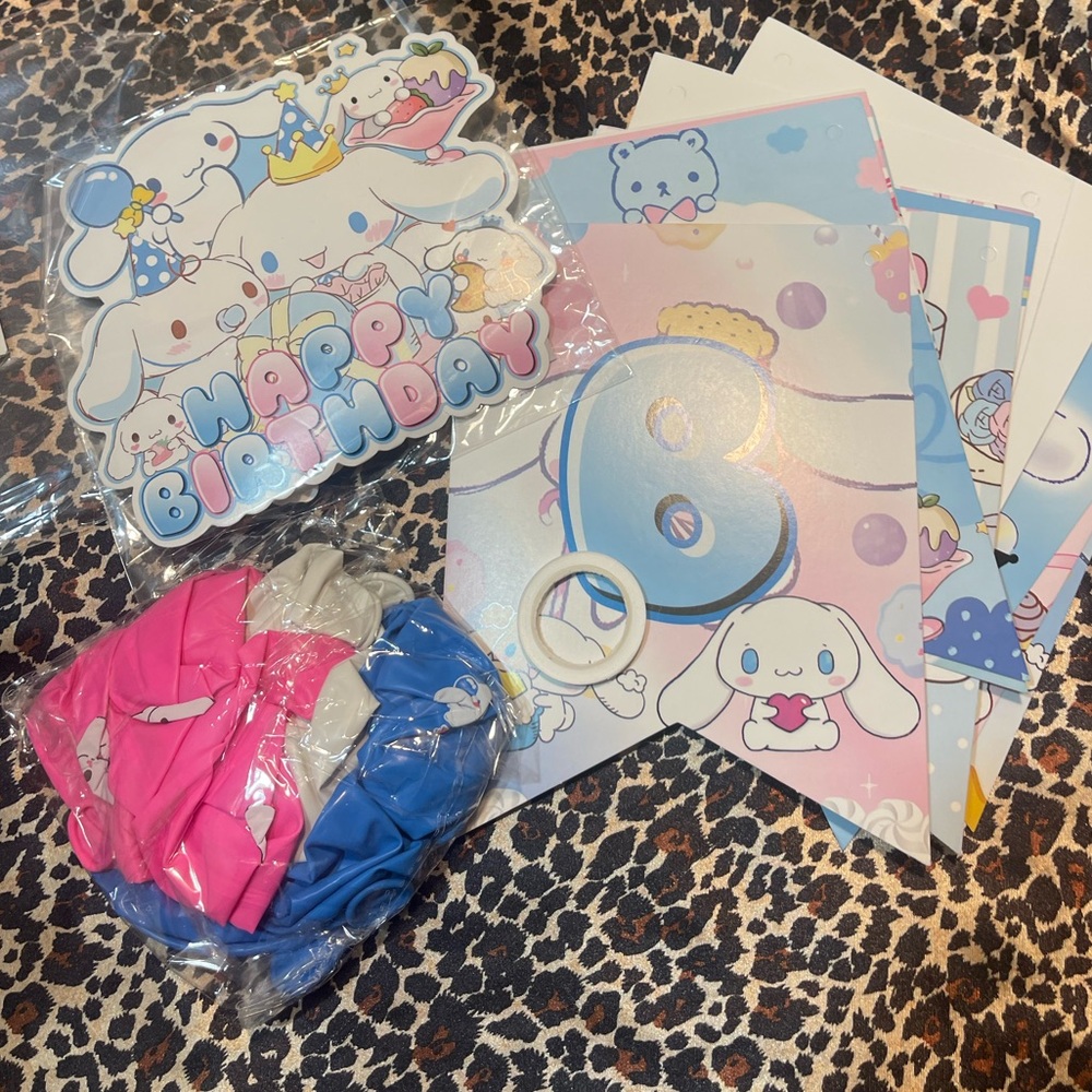 Cinnamoroll Birthday Party Decorations